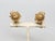 Vintage Signed Napier Book Piece Goldtone Ribbed Cumquat Clip Earrings- 2 Pieces For Sale In Philadelphia - Image 6 of 7