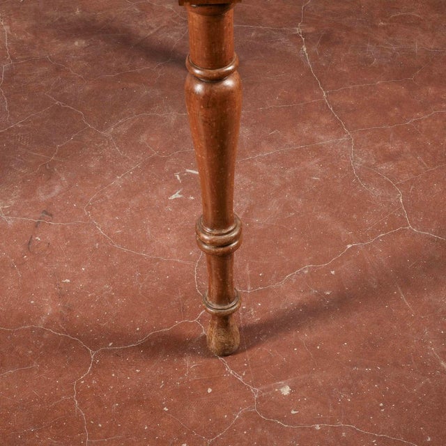 Wood Table with Turned Legs and Drawer For Sale - Image 15 of 18