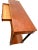 Vintage Ethan Allen Sofa Console Table, Regency Neo Classical, Cherry, Brass X Stretcher For Sale In Palm Springs - Image 6 of 14