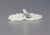 Farmhouse 1990s Bordallo Pinheiro White Double Leaf With Bird Dish For Sale - Image 3 of 7