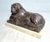 Antique Hand Carved 19th Century Reclining Lion Solid Marble Sculpture Statue For Sale - Image 14 of 16