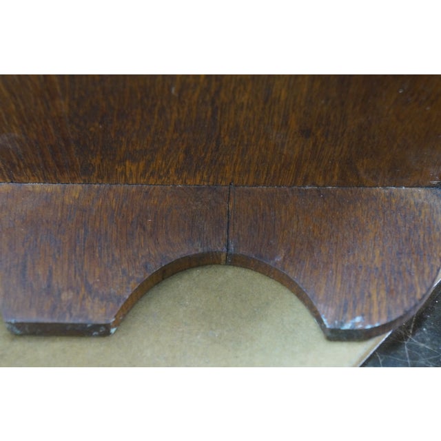 Antique Quartersawn Oak Mirrored Corner Medicine Cabinet Cupboard 20" For Sale - Image 17 of 17