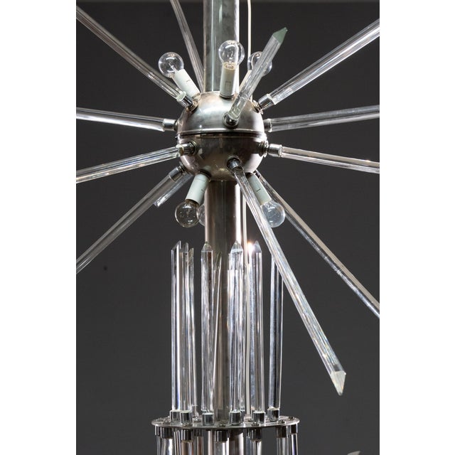 Glass and Metal Floor Lamp by René Roubíček for Nový Bor, 1960s For Sale - Image 9 of 13