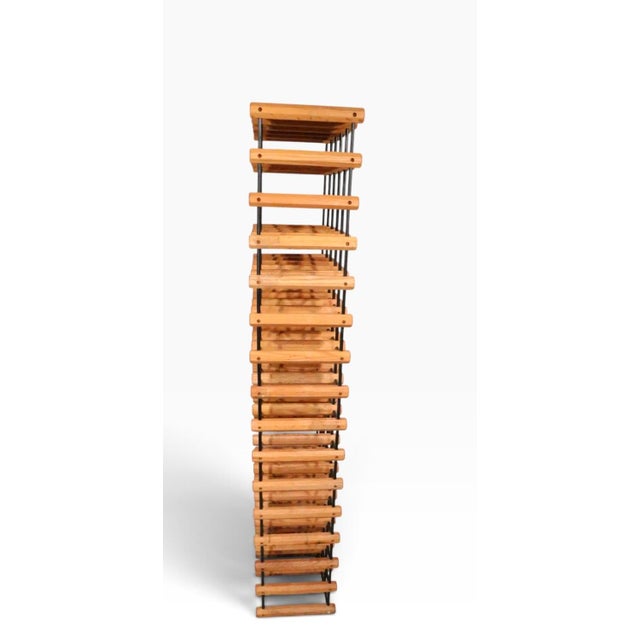 Mid 20th Century Large Architectural Mid Century 75 Bottle Wine Rack For Sale - Image 10 of 15