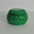 Emerald Green Malachite Glass Trinket Box, 1950s-1960s For Sale - Image 9 of 9