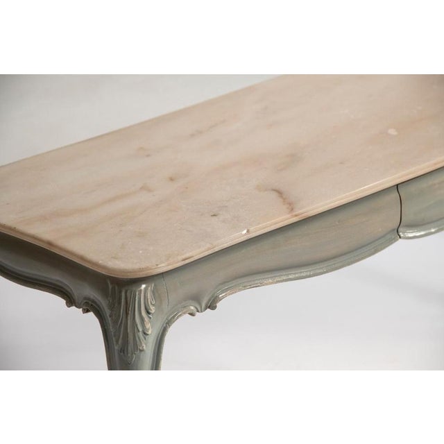 Wood Vintage Dressing Table with Distressed Finish, 1970s, Set of 4 For Sale - Image 7 of 18