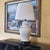 Vintage White Ceramic Chinoiserie Temple Jar Table Lamp With Black Base For Sale - Image 12 of 18