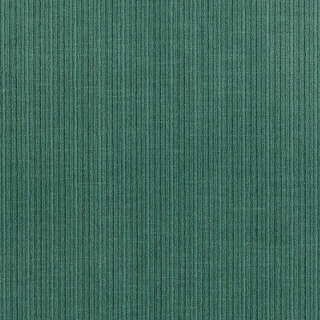 Sample - Schumacher Antique Strie Velvet Fabric in Ocean For Sale