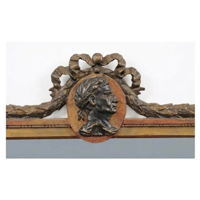 This vintage mirror, by American creator/manufacturer Niermann Weeks, has been designed in a Swedish Neoclassical style....