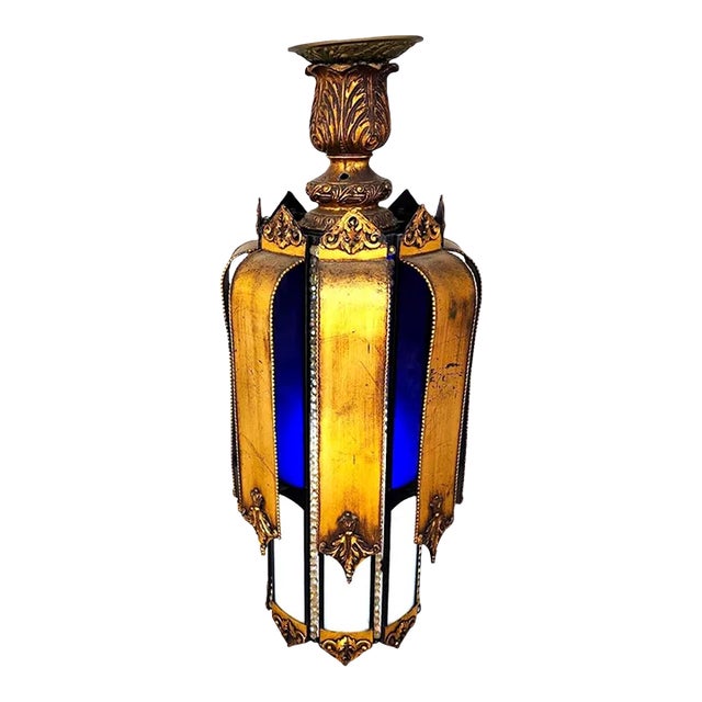 Mid Century Spanish Pendant Light Chandelier For Sale