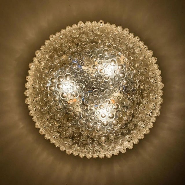 Gold Glass Wall Light/ Flush Mount attributed to Motoko Isshi for Staff, 1970s For Sale - Image 8 of 12