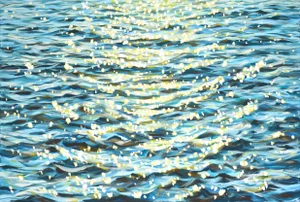 Light on the Water 2.Modern Original Painting. Iryna Kastsova