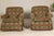 Wood Pair of Kravet Plaid Upholstered Club Chairs with Skirted Base for Cozy Seating For Sale - Image 7 of 12
