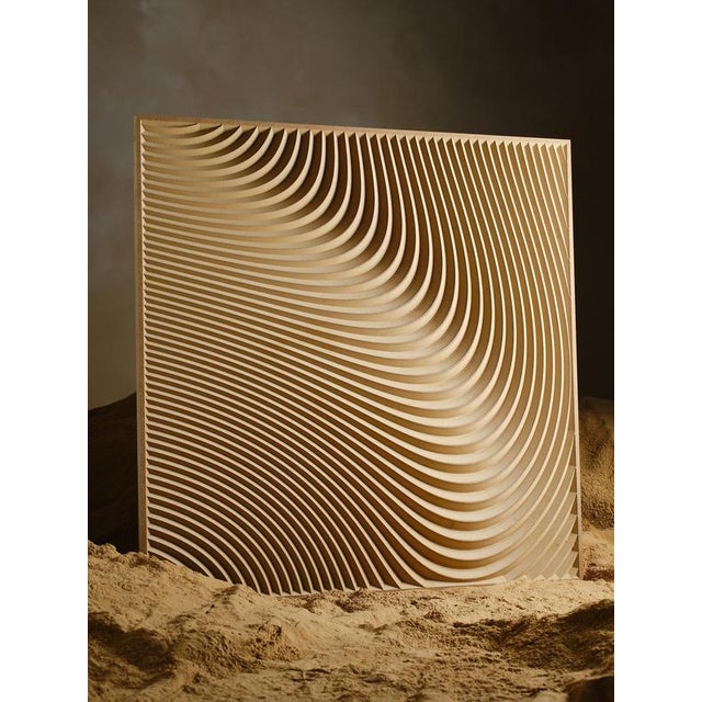 Deus Ex Machina Wave Wall Panel in Bio-Based Uncoated MDF by Arno Hoogland For Sale - Image 6 of 8