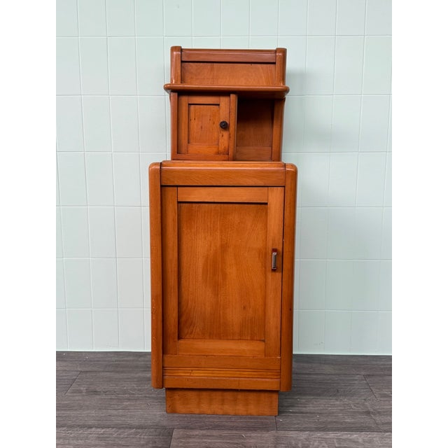Tall Antique Wooden Nightstand, 1930s For Sale - Image 14 of 14