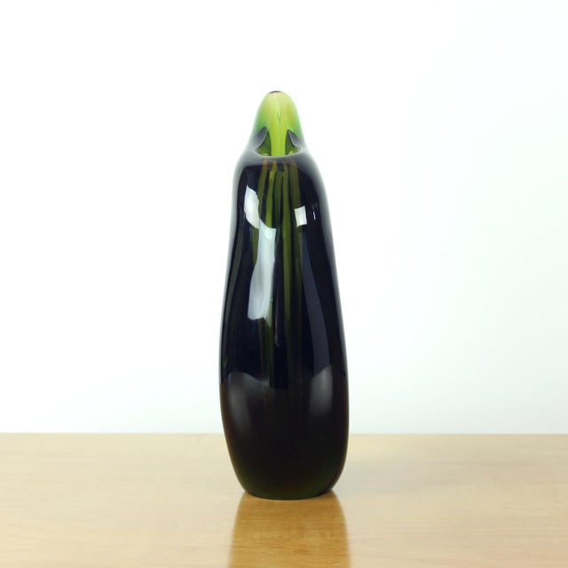 Sculptural Art Glass Vase by Mstišov Glassworks, Former Czechoslovakia, 1960s For Sale - Image 6 of 11