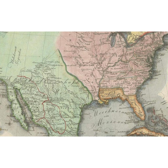 Large Antique Map of North America, 1806 For Sale - Image 4 of 13