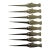 Vintage Silver-Tone Swordfish Cocktail Skewers, Set of 8 For Sale