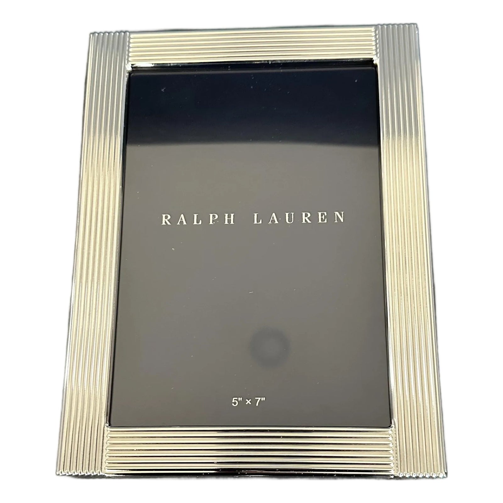 Ralph Lauren Home Silver-Plated Brass 'Luke' Frame | Chairish