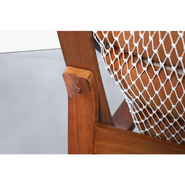 Vintage Leather and Teak T4 Lounge Chairs by Fred Lowen for Tessa For Sale - Image 14 of 14