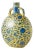 Yellow-Ground Blue and White Moon Flask with Lotus Design For Sale