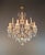 1940s 1940s Italian Baroque Revival Crystal Chandelier Rose Pink Crystals Original Candle For Sale - Image 5 of 13