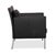 Leather Jason Armchair in Black Nappa Leather and Metal Frame from Walter Knoll For Sale - Image 10 of 13