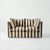 Not Yet Made - Made To Order Sophie Conran Coco 2 Seater Sofa - Chocolate Stripes with Knife Edge Cushion For Sale - Image 5 of 5