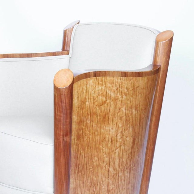White Art Deco Club Chairs, 1930s, Set of 2 For Sale - Image 8 of 15