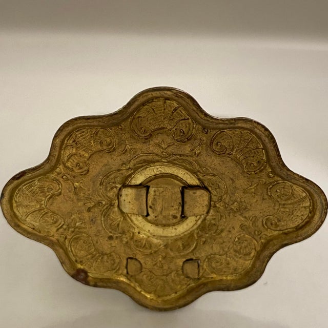 Brass Antique Czech Intaglio Glass Place Card Holders - Set of 8 Dancing Figures For Sale - Image 8 of 13