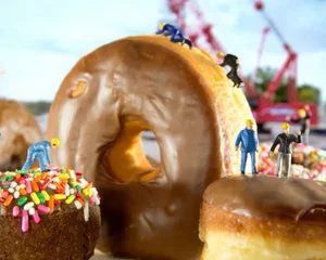 Donuts by Matthew Carden Print, 36" x 45"