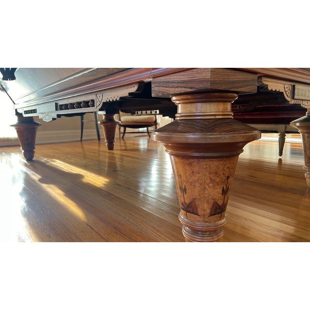 Wood Aramith Style Pool Table Brunswick Circa 1885. Fully Restored by Blatt Billiards, Nyc. For Sale - Image 7 of 10