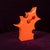 Abstract Orange Ceramic Sculptural Vase, 1980 For Sale - Image 11 of 18