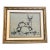 Contemporary Stephen Heigh Abstract Painting “Deer” Vintage Frame For Sale