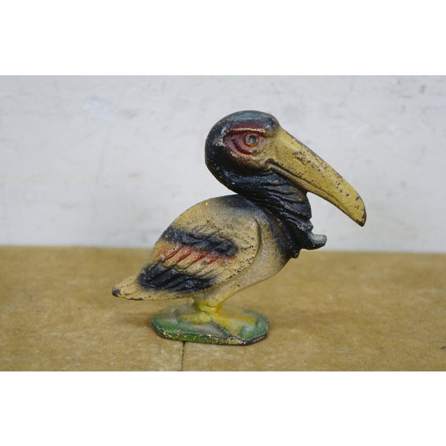 Mid 20th Century Wilton John Wright Cast Iron Figural Bottle Openers Pelican Alligator Goose - Set of 3 For Sale - Image 4 of 11