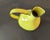 Contemporary Anthropologie Bright Yellow Pitcher Black Accented For Sale - Image 3 of 5