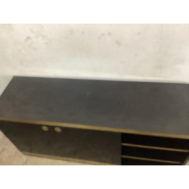 Black Lacquered and Brass Sideboard from Mario Sabot, Italy, 1970s For Sale - Image 12 of 18