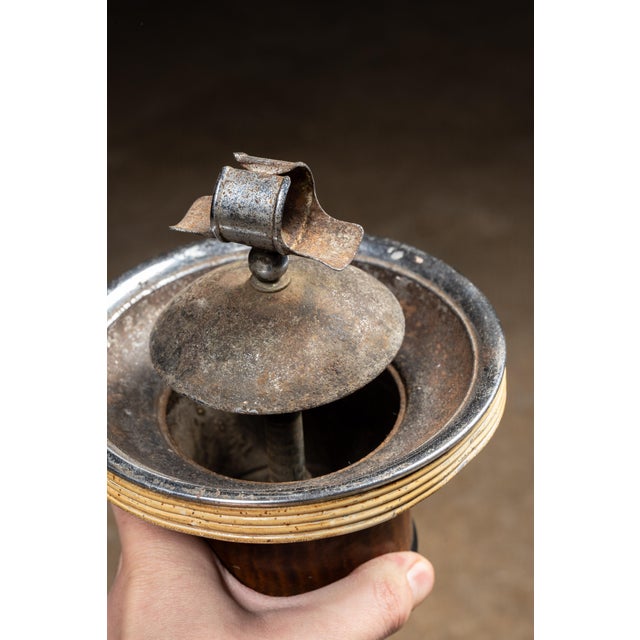 Brown Vintage "Belmet Rollodor" Self-Righting Floor Ashtray For Sale - Image 8 of 12