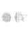 Modern 3.6 Carat Diamond vs Quality Flower/Cluster Earring 18k Gold 1 Ct Ea Solitaire For Sale - Image 3 of 8