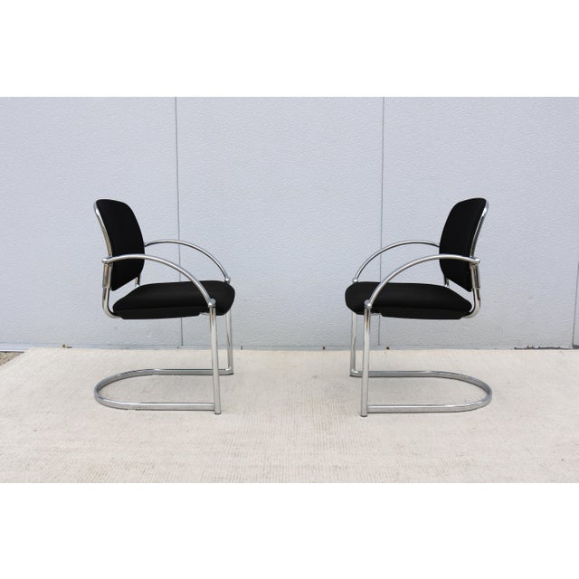 Modern Minimalist Topstar Open 30 Stacking Guest Chairs Made in Germany - A Pair For Sale - Image 11 of 18
