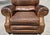 Brown Vintage Barcalounger Saddle Leather Recliner With Continuous Lumbar Support For Sale - Image 8 of 18
