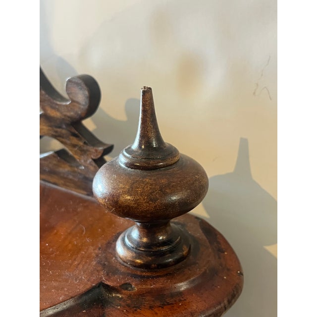 Victorian Burr Walnut Carved Canterbury, C. 1880 For Sale - Image 10 of 10