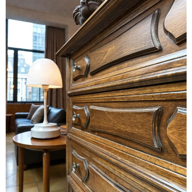 Oak Chest of Drawers, Denmark, 1970s For Sale - Image 6 of 10