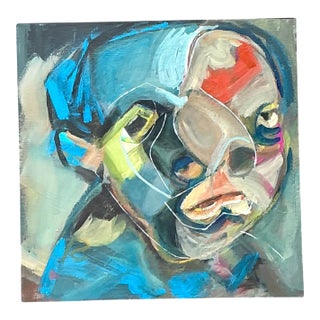 Abstract Figurative Oil Painting on Canvas For Sale