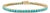 7.98ct Round Natural Turquoise Cabochon Tennis Bracelet in 14k Yellow Gold For Sale