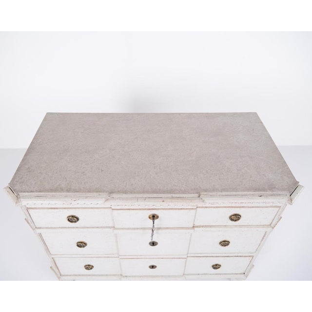 Gustavian Grey Chests of Drawers, 1790, Set of 2 For Sale - Image 4 of 16