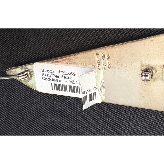 Sterling Silver Designer Jewelry. Signed Pendant Brooch "Godess Millennium" by Barbie Koncher For Sale In Greensboro - Image 6 of 12