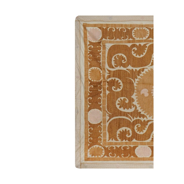 Vintage Suzani from Samarkand, circa 1900s. Dimension; 49'' x 59" inches / 125 x 151 cm / 4'1'' x 4'9'' Material: 100%...