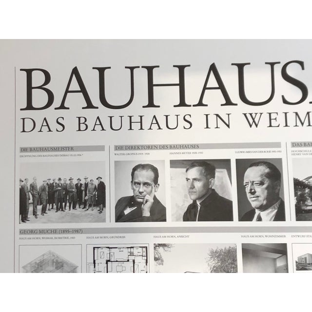 Bauhaus The Bauhaus in Weimar, Dessau, and Berlin 1919-1933 Poster, 2000 For Sale - Image 3 of 13