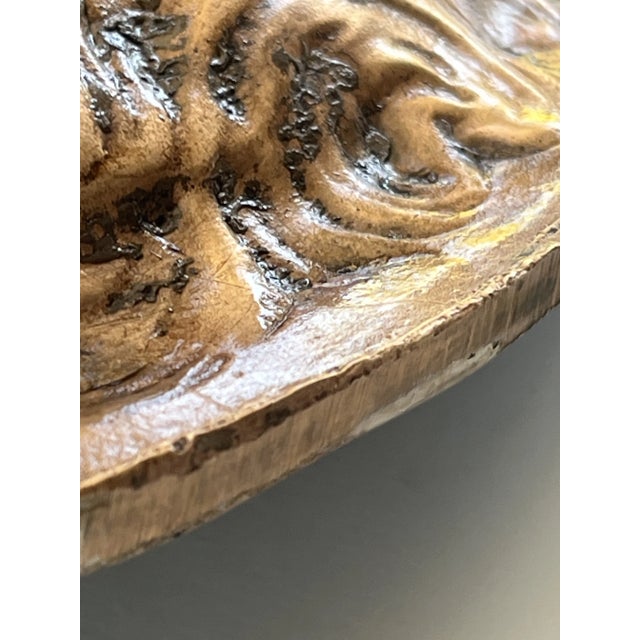 Bronze French 19th Century Heavy Bronze Relief Plaque of 3 Cherubs For Sale - Image 8 of 11